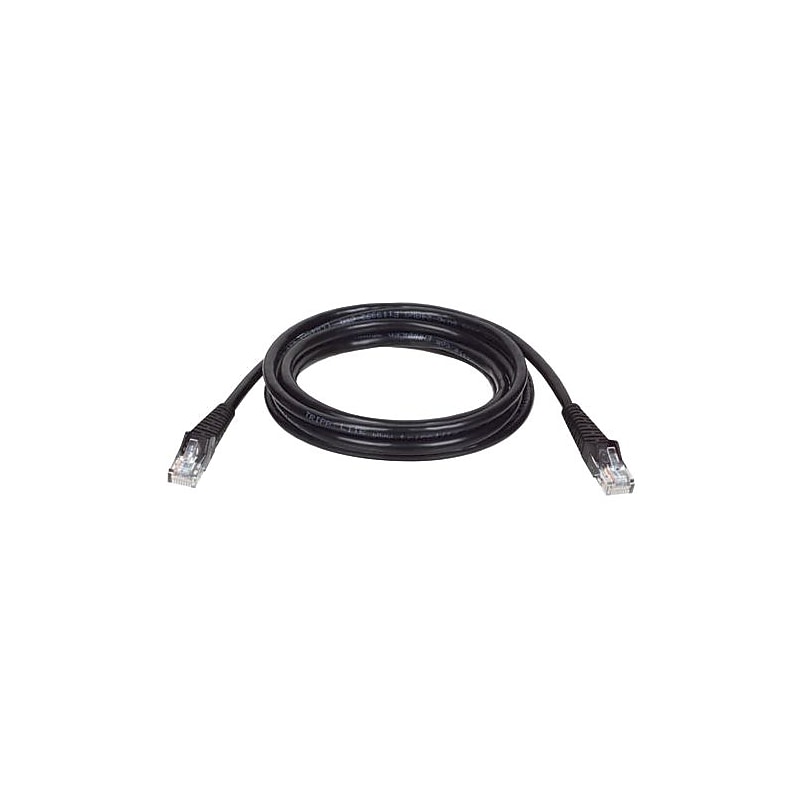 Tripp Lite N001-015-BK 15' CAT-5e Snagless Molded Patch Cable, Black image 1