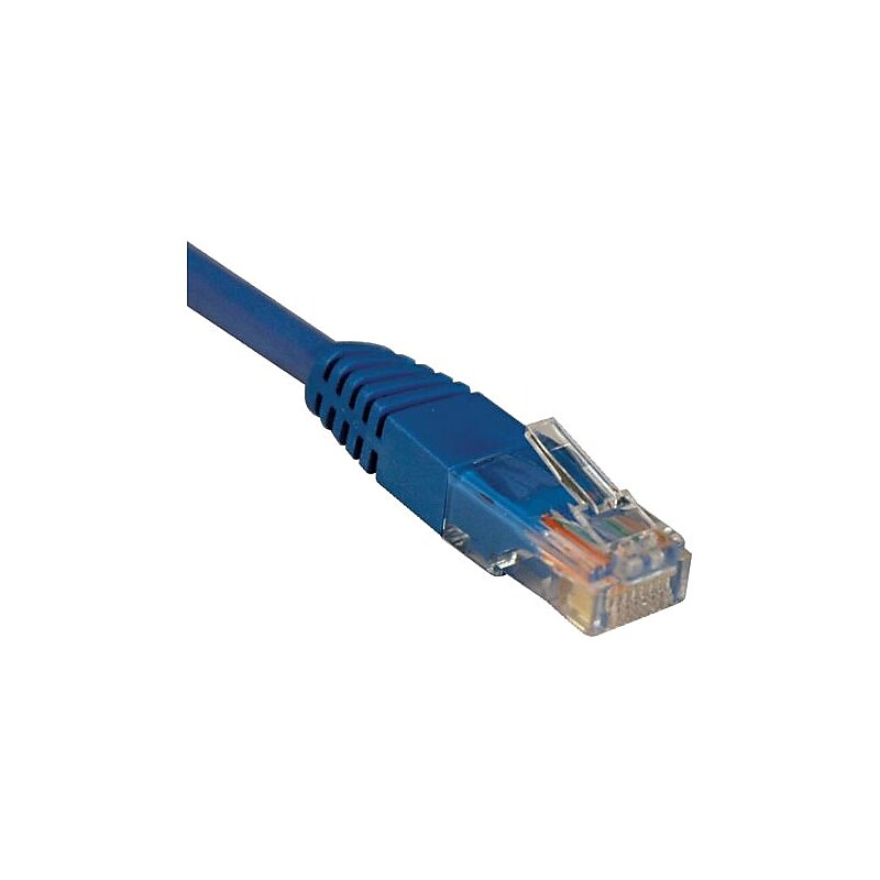 Tripp Lite N002-004-BL 4' CAT-5e RJ-45 Molded Patch Cable, Blue image 1