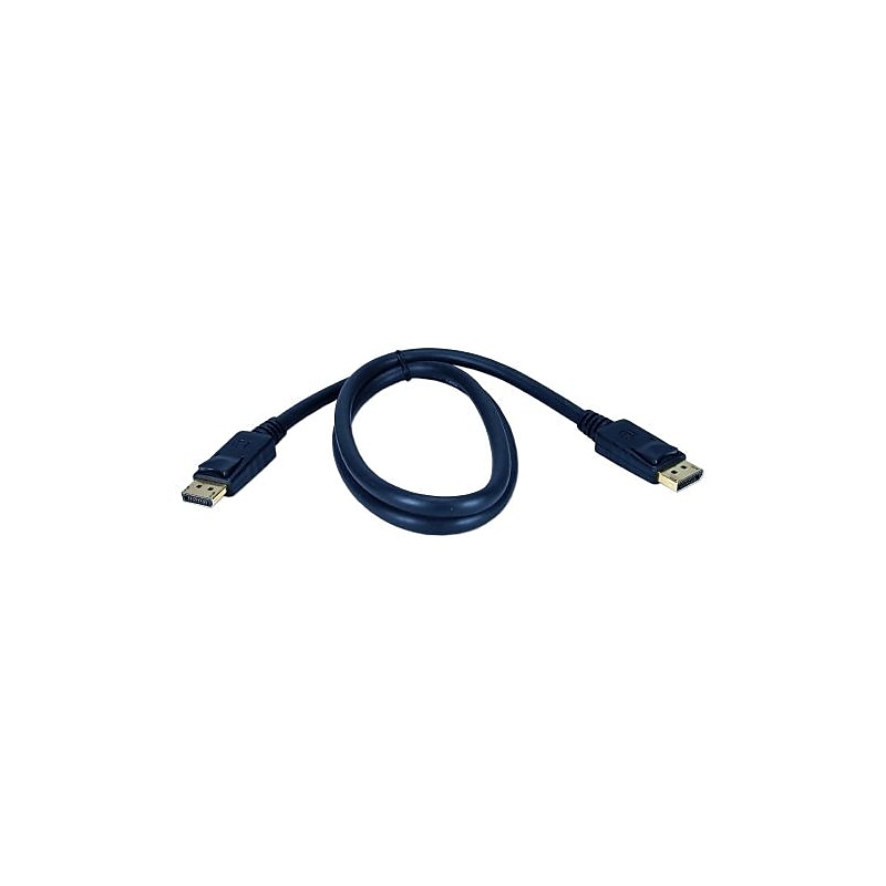 QVS DP-03 3' DisplayPort Cable, Black image 1