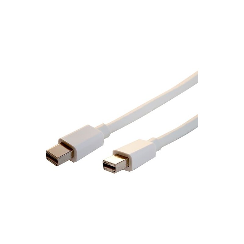Comprehensive 6' Mini DisplayPort Cable, White (MDP-MDP-6ST) image 1