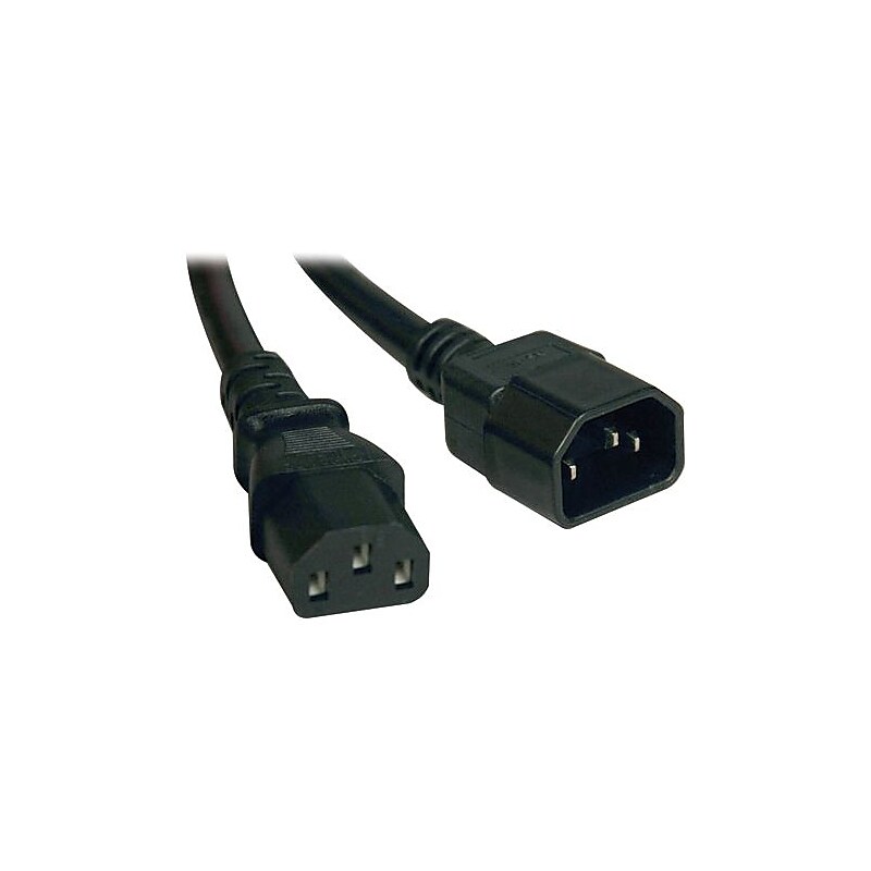 Tripp Lite P004-010 10' IEC-320-C14 to IEC-320-C13 Power Extension Cord, Black image 1