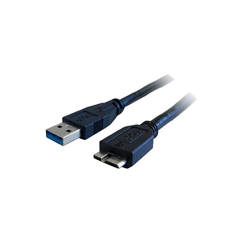 Comprehensive 3' USB 3.0 Male to Male Data Transfer Cable, Black image 1