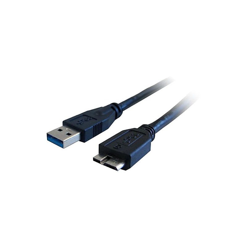 Comprehensive Standard 6' USB 3.0 Male to Male Data Transfer Cable, Black image 1