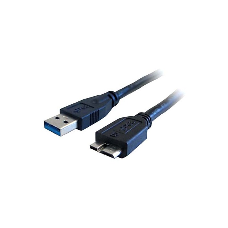 Comprehensive Standard 10' USB 3.0 Male to Male Data Transfer Cable, Black image 1