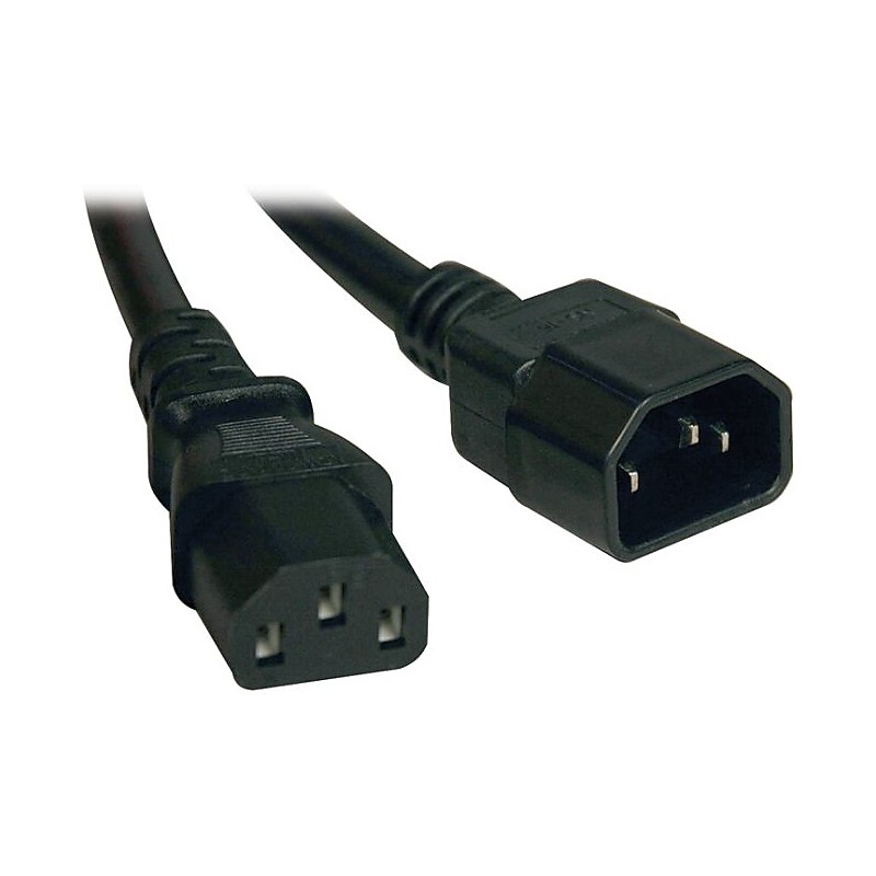 Tripp Lite P004-003 3' Standard Power Cord Power Cable, Black image 1