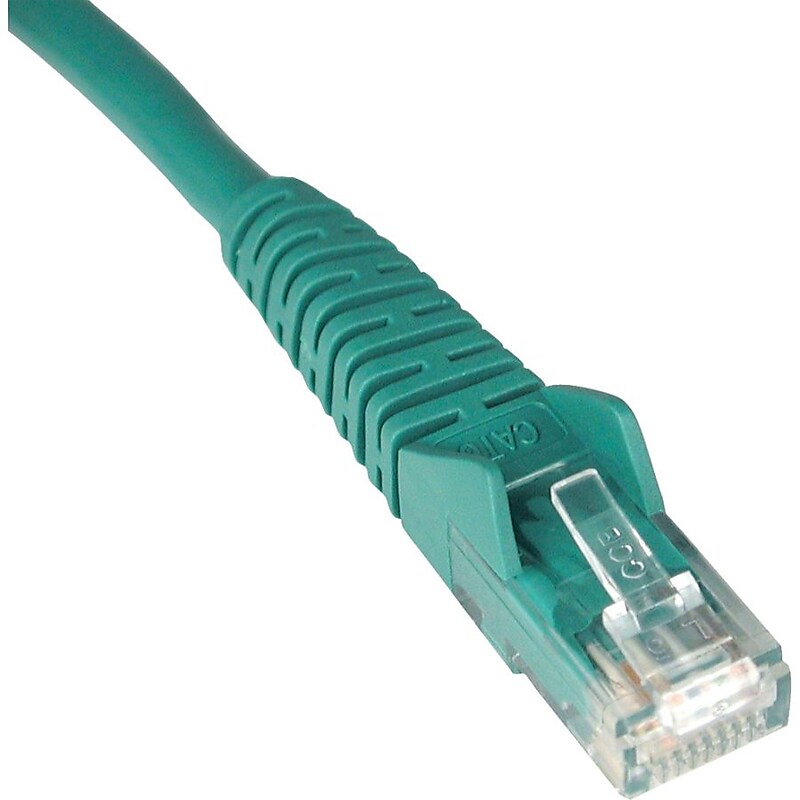 Tripp Lite 25' Cat6 RJ45/RJ45 Snagless Molded Patch Cable, Green (N201-025-GN) image 1
