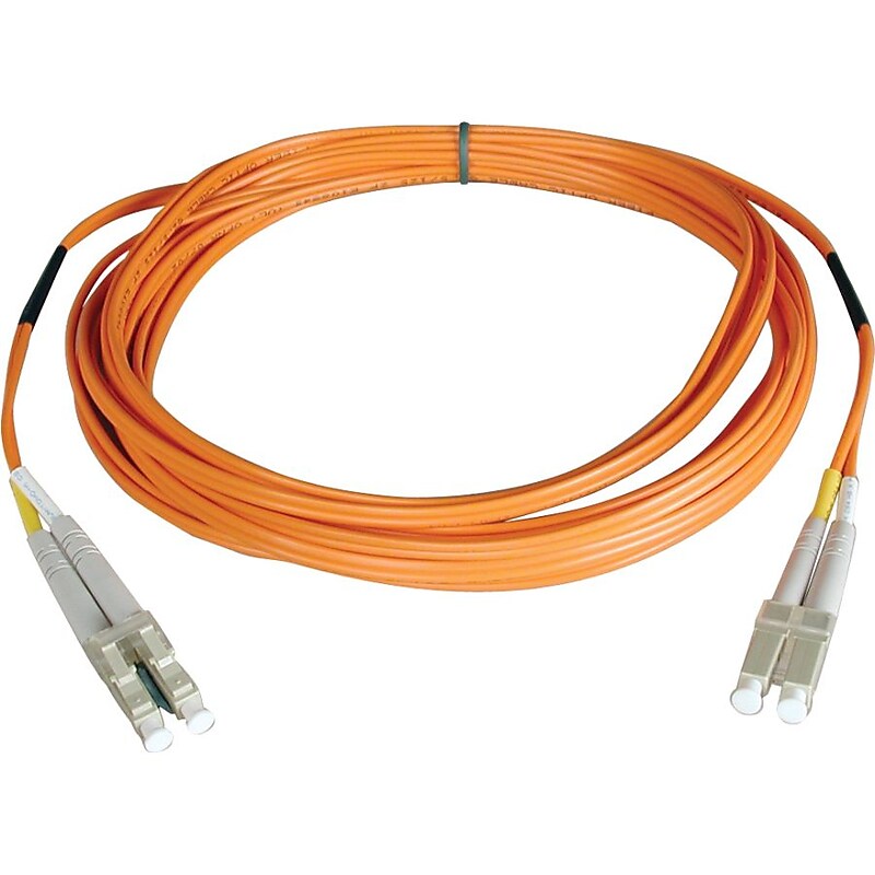 Tripp Lite 33' Fiber Optic LC/LC 50/125 microm Duplex Patch Cable, Orange56 image 1