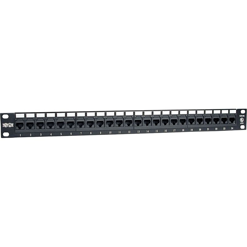 Tripp Lite N252-024 24-Port Cat6 1U Rack Mount Patch Panel image 1