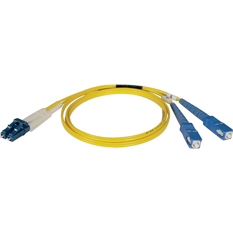 Tripp Lite 16' Duplex SMF LCM to SCM Patch Cable, Yellow image 1