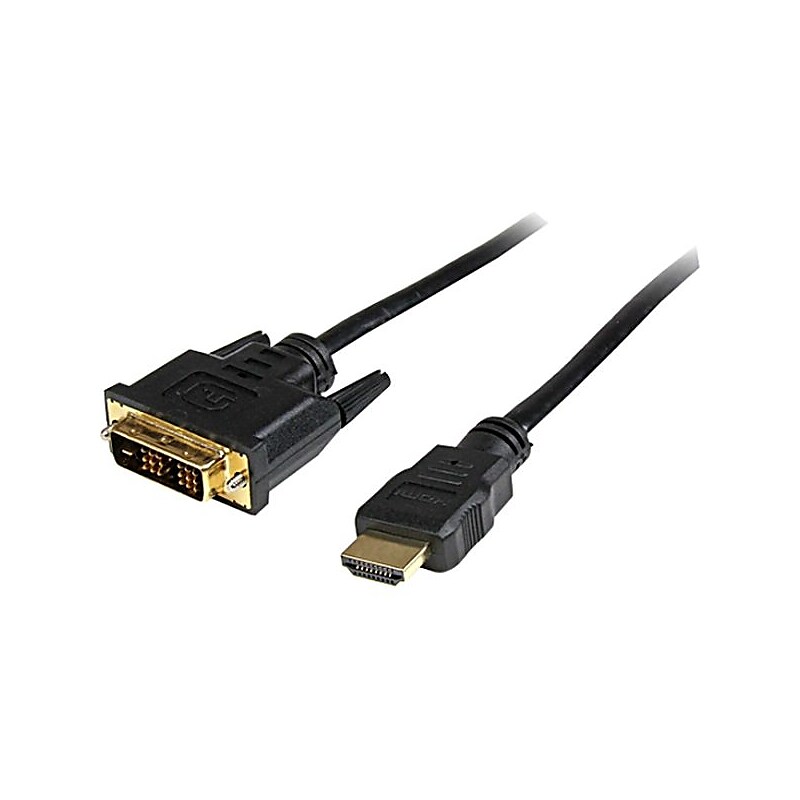 StarTech 3' HDMI to DVI-D Male Video Cable, Black image 1