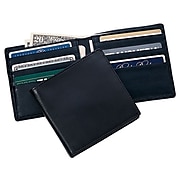 Royce Leather Hipster Wallet, Black
