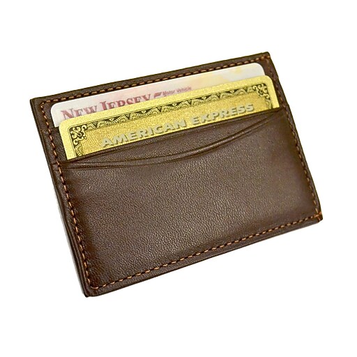 Royce Leather Magnetic Money Clip Wallet Coco - 