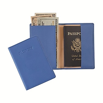 Royce Leather Passport Jacket, Ocean Blue
