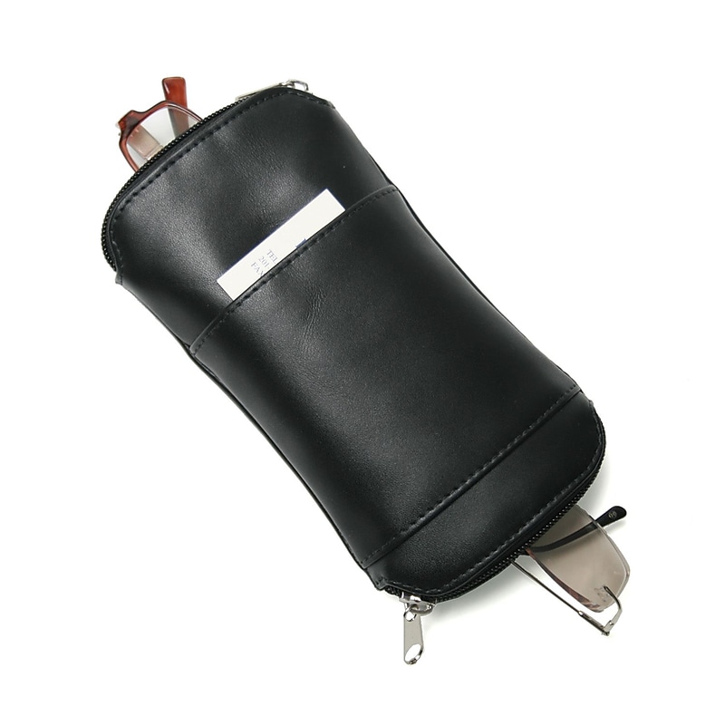 Royce Leather Double Eyeglass Case, Black (604-BLACK-6) image 1