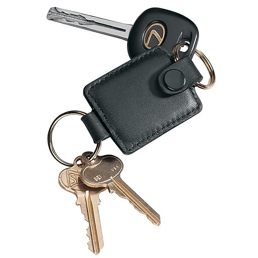 Royce Leather Valet Key Fob Black at Staples