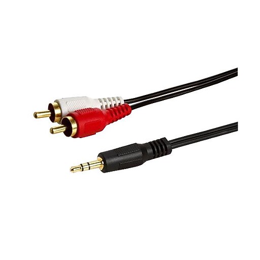 Comprehensive Standard MPS2PP25ST 25 ft. Stereo RCA Cable, Black