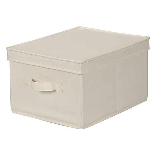 Household Essentials Large Storage Box, Natural (113) Staples