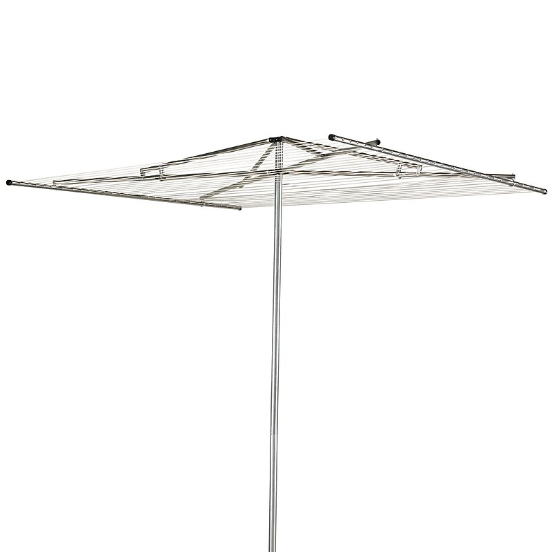 Household Essentials Expandable Aluminum Clothesline, Silver (3000) image 1