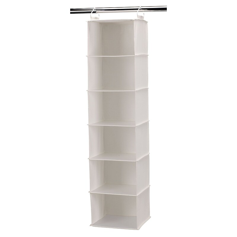 Household Essentials Hanging Sweater Organizer With 6 Shelf, Natural (311312) image 1