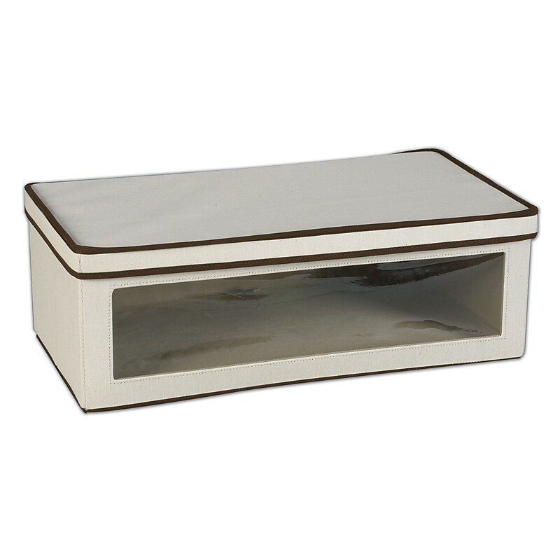 Household Essentials Large Vision Storage Box, Natural/Brown (514) image 1