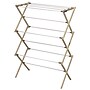 Household Essentials Expandable Wood Drying Rack, Brown/White (5146)~#|#~m000291229_sc7