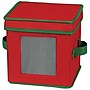 Household Essentials Holiday Saucer Chest, Red/Green (530RED)~#|#~m000291252_sc7