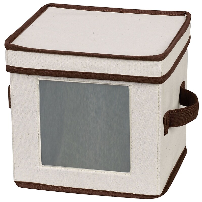 Household Essentials Salad Plate/Bowl Storage Chest, Natural (534) image 1