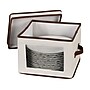 Household Essentials Natural Dinner Plate Storage Chest, Cream With Brown Trim (536)~#|#~m000291268_sc7