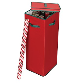 Household Essentials Wrapping Paper Holder, Red (580RED)