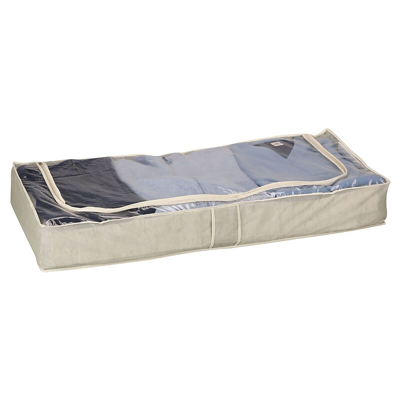 Household Essentials Under Bed Chest, Coffee Linen (66062) image 1