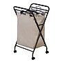 Household Essentials Collapsible Rolling Hamper, Polyester, Antique Bronze (7172)~#|#~m000291445_sc7