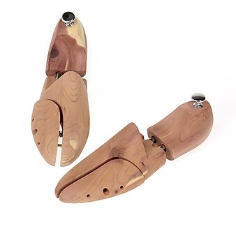 Household Essentials Cedar Fresh Men's Premium Cedar Shoe Tree, Red (77402-1)