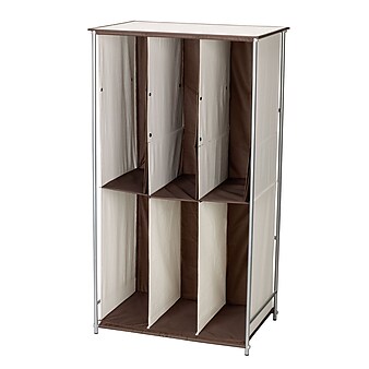 Household Essentials Transformer Boot Storage With Adjustable Pocket, Natural/Brown (8012N)