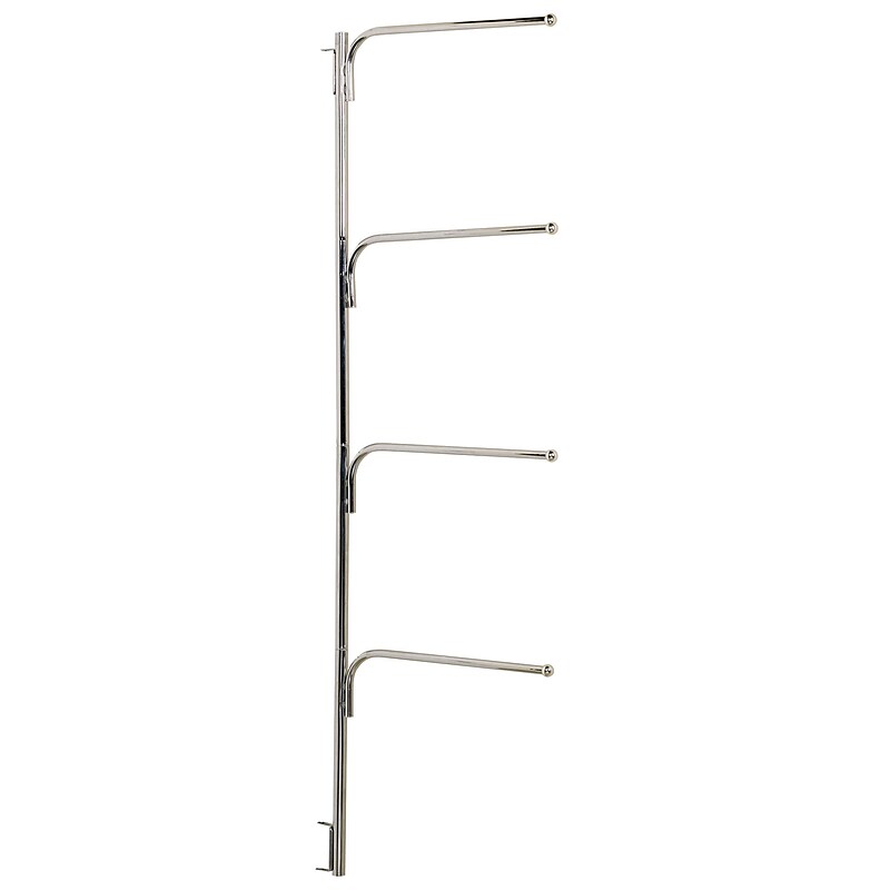 Household Essentials Hinge-It Clutterbuster Family Towel Bar, Chrome (H12003) image 1
