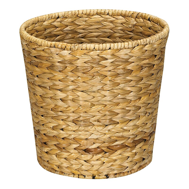 Household Essentials Banana Leaf Wicker/Rattan Bin, Natural (ML-6692) image 1