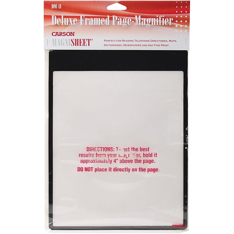 MagniSheet Deluxe Framed Page Magnifier, 10-3/4"X8-1/4" (DM11) image 1