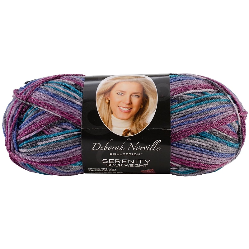 Deborah Norville Collection Serenity Sock Yarn, Teal Tease image 1