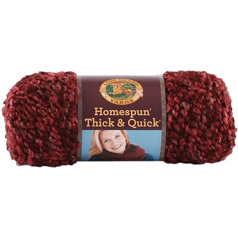 Homespun Thick & Quick Yarn, Claret image 1