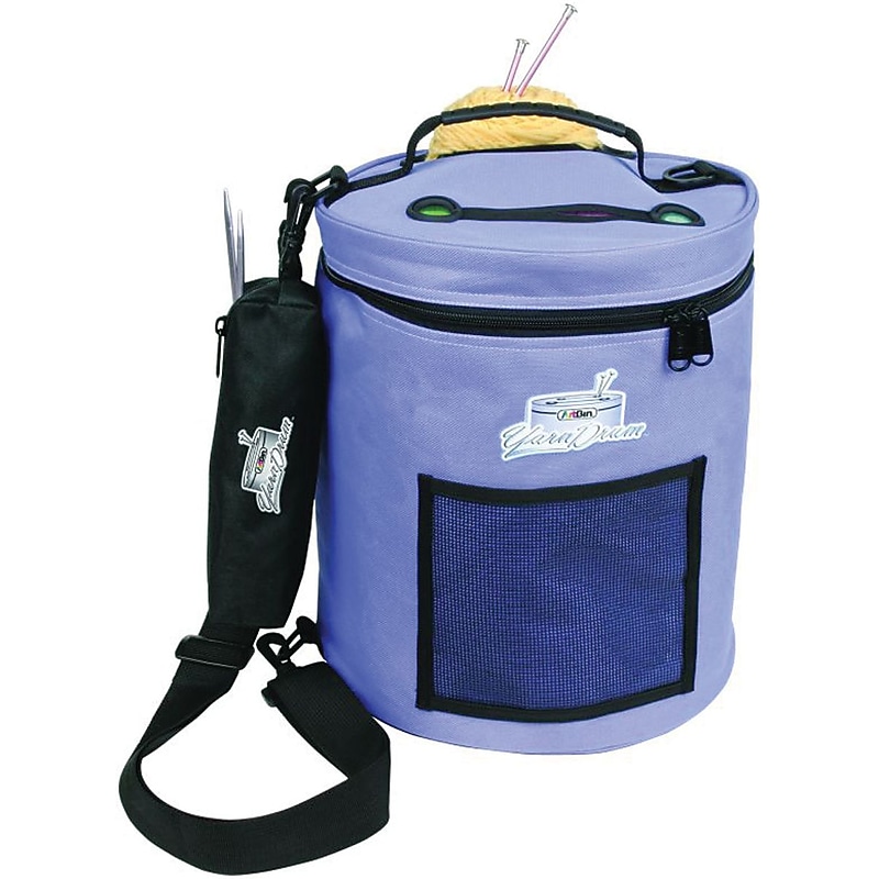 ArtBin Yarn Drum 12" Round X 12-3/4" High, Periwinkle image 1