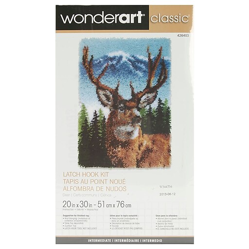 Classics Latch Hook Kit 20"X30", Deer at Staples