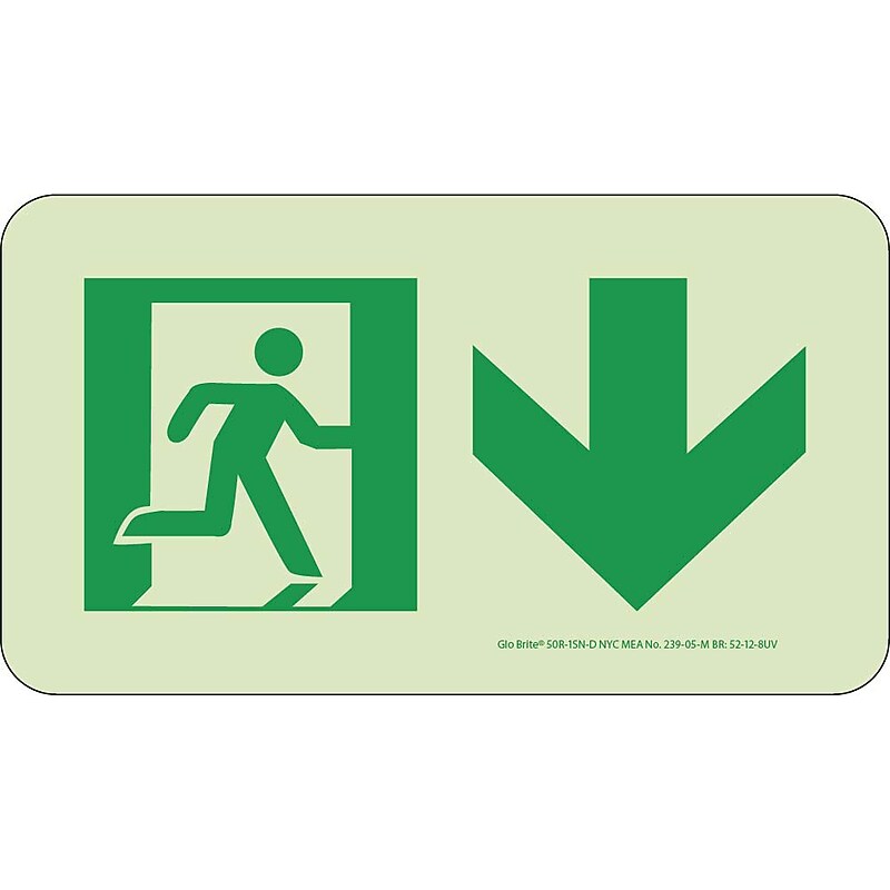 Glow NYC - Directional Sign Down