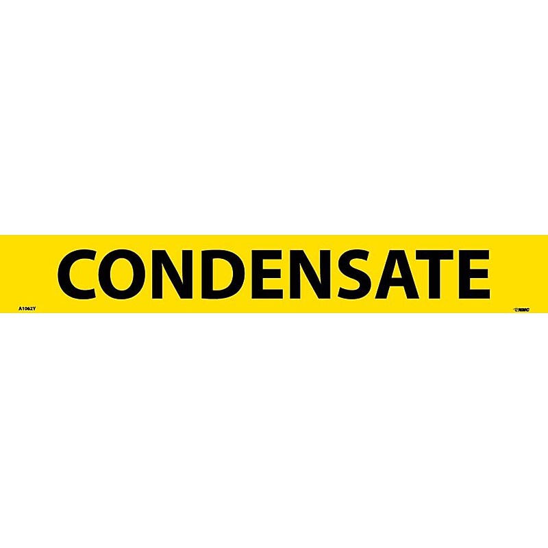 NMC Pressure Sensitive Pipe Marker, Condensate, 14