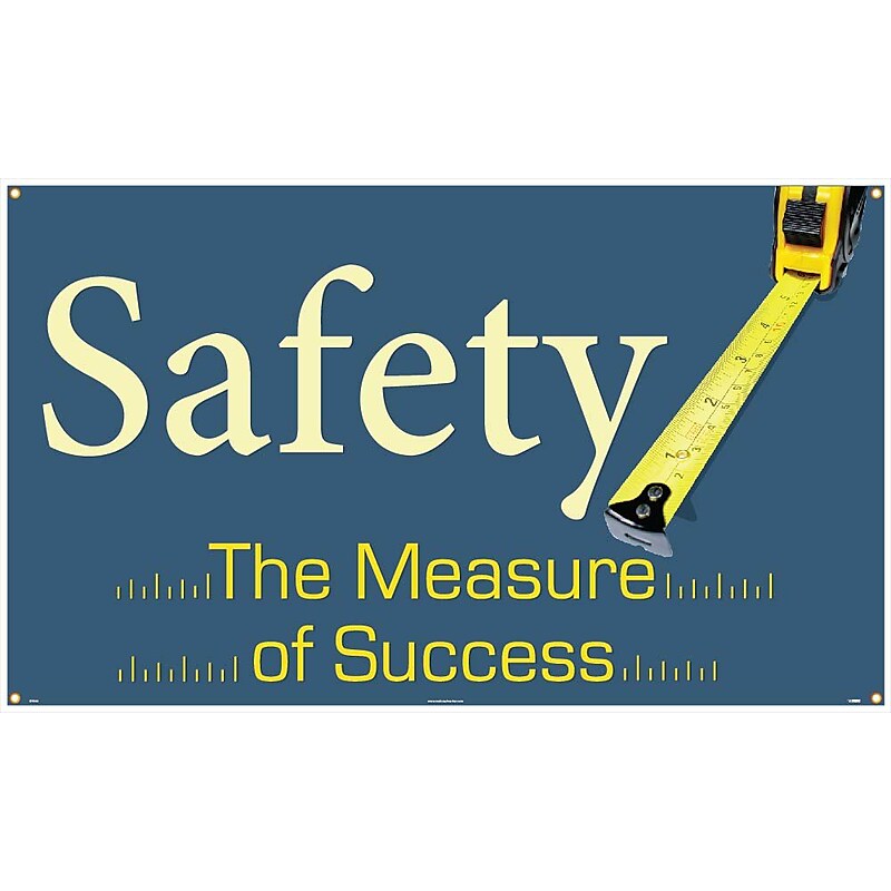 Safety Banners; Safety The Measure Of Success, 3Ft X 5Ft image 1
