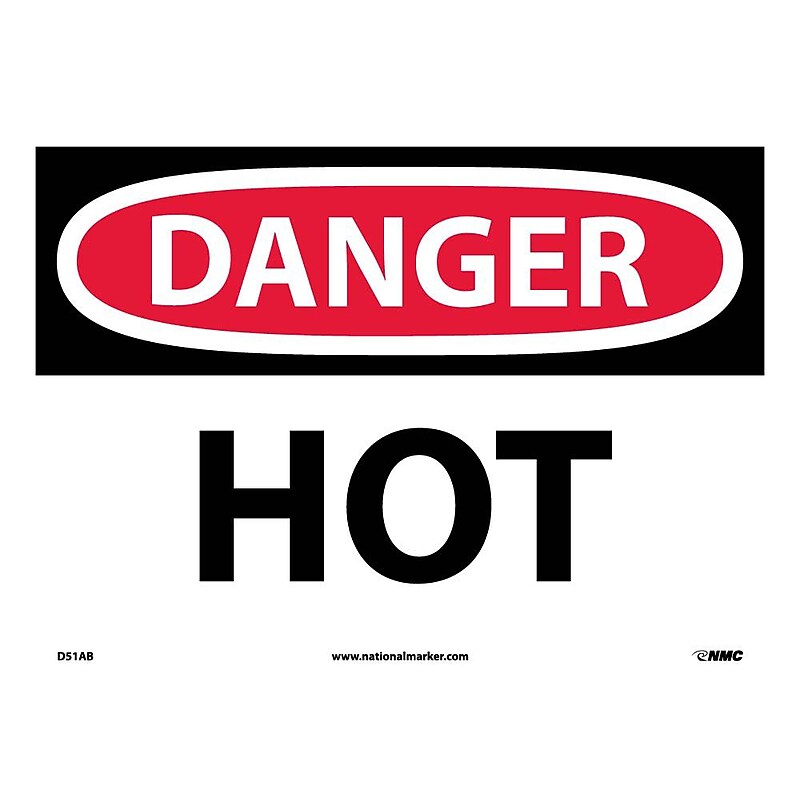 Hot, 10X14, .040 Aluminum, Danger Sign image 1