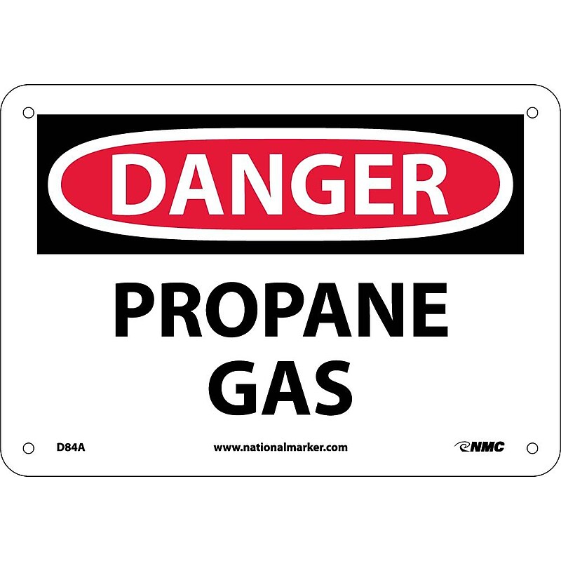 Danger Signs; Propane Gas, 7X10, .040 Aluminum image 1