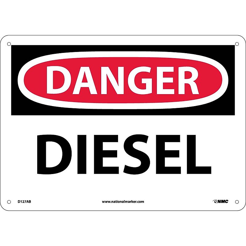 Diesel, 10X14, .040 Aluminum, Danger Sign image 1