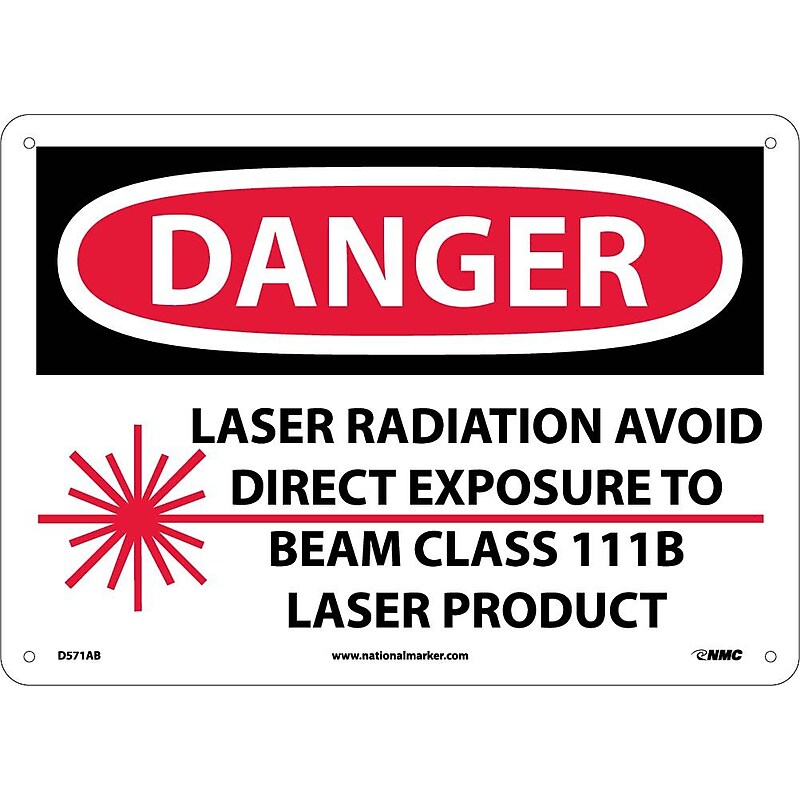 Danger, Laser Radiation Avoid Direct Exposure To Beam Class 111B Laser Product, Graphic (D571AB) image 1