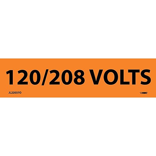 Electrical Markers 1 8 Volts 1 125x4 5 Adhesive Vinyl 25 Pk Staples