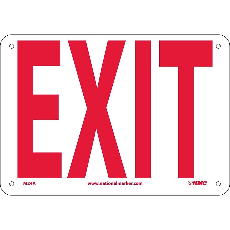 Notice Signs; Exit,  7X10, .040 Aluminum image 1