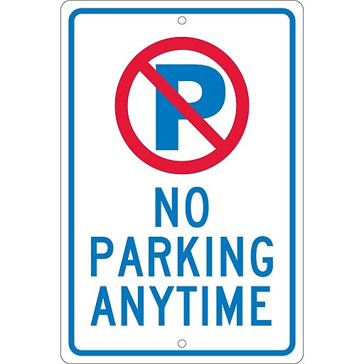 その他 USA Used No Parking Sign Vintage No Parking Sign - Refective - heavy duty 12